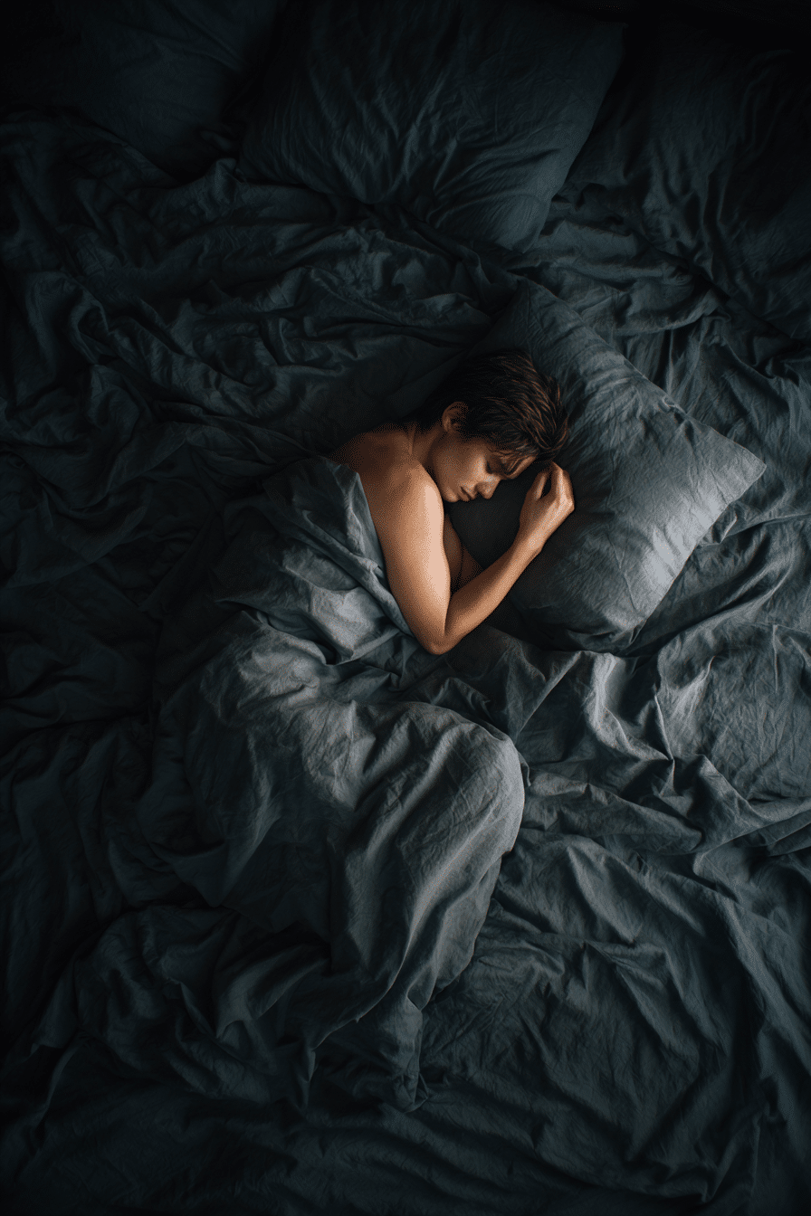 Pessoa dormindo em paz